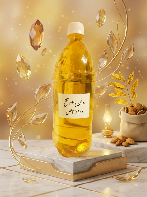 روغن بادام تلخ ۱۰۰٪ خاص ۵۰ سی سی